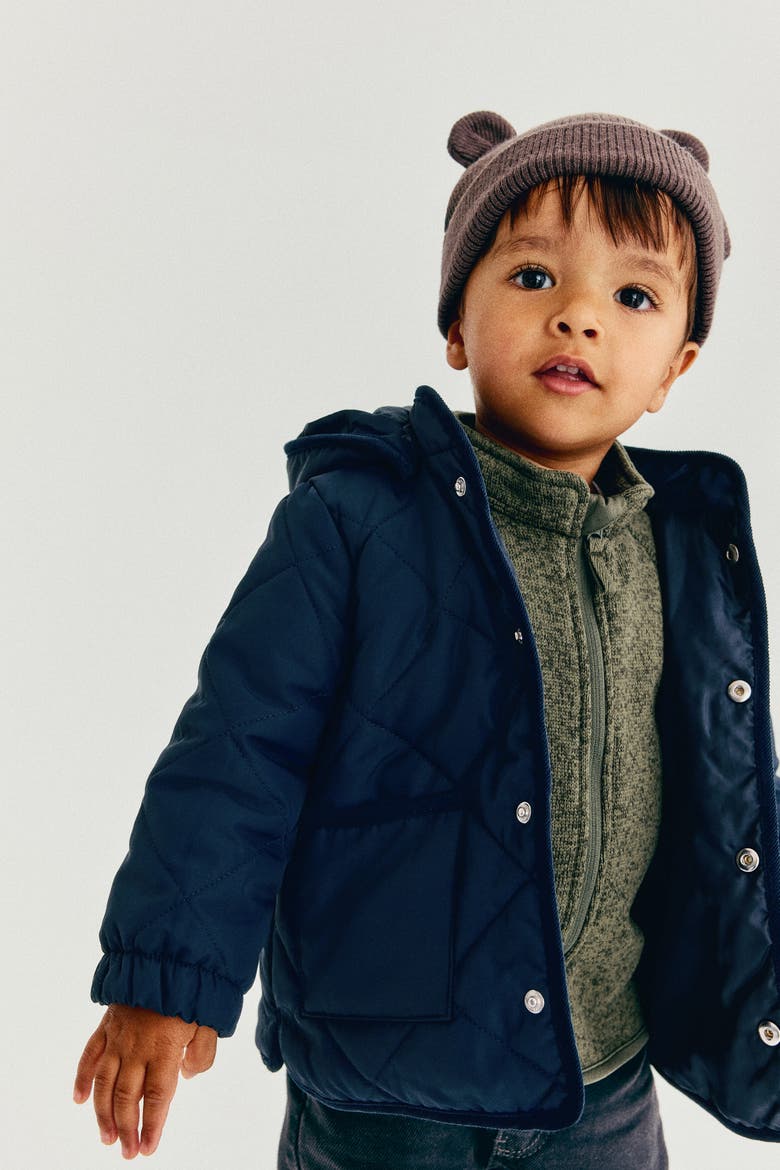 Quilted Jacket, Alternate, color, Navy blue