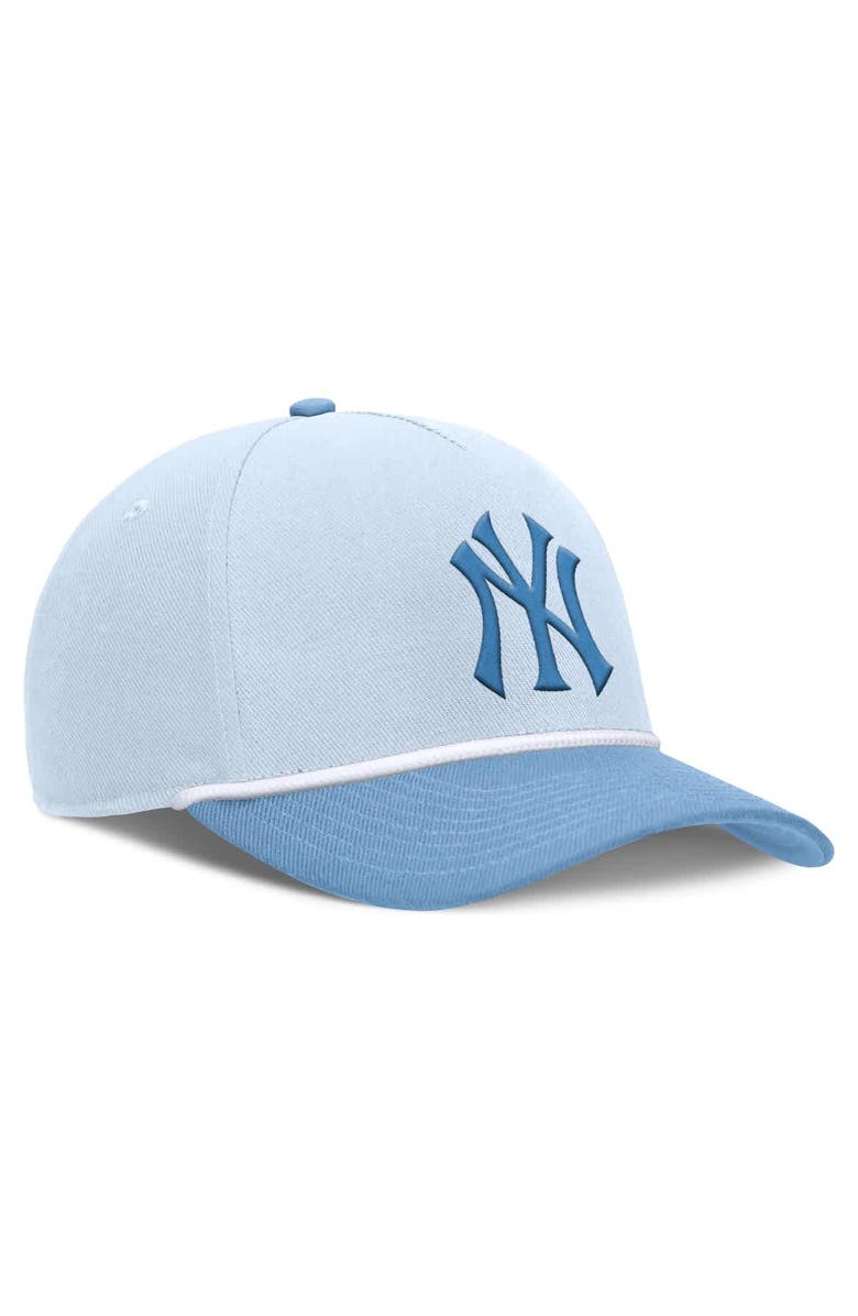 Nike Men's Nike Light Blue New York Yankees Rise Dri-Fit Adjustable Hat, Alternate, color, 