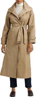 Lauren Ralph Lauren Stand Collar Trench Coat