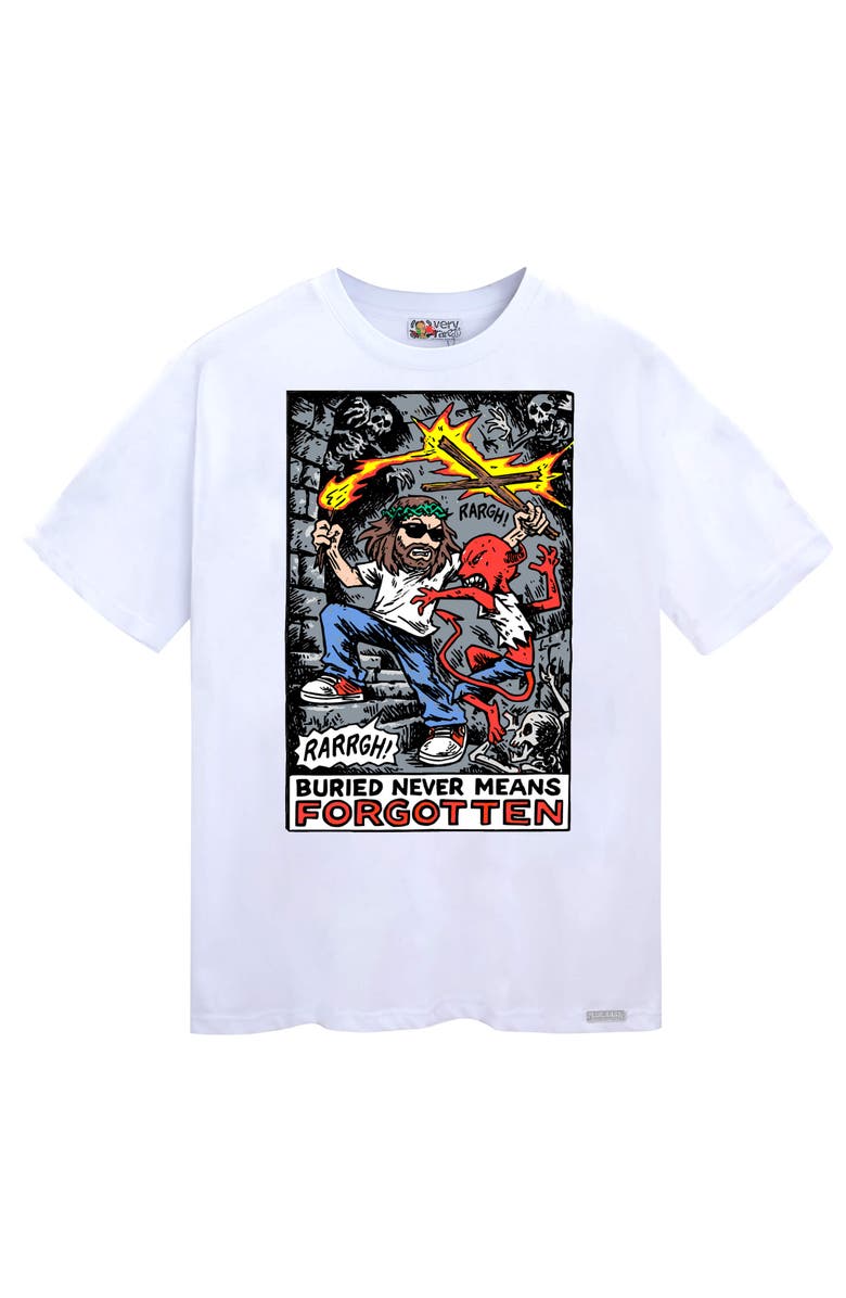 VERYRARE Jesus Buried Tee, Main, color, White