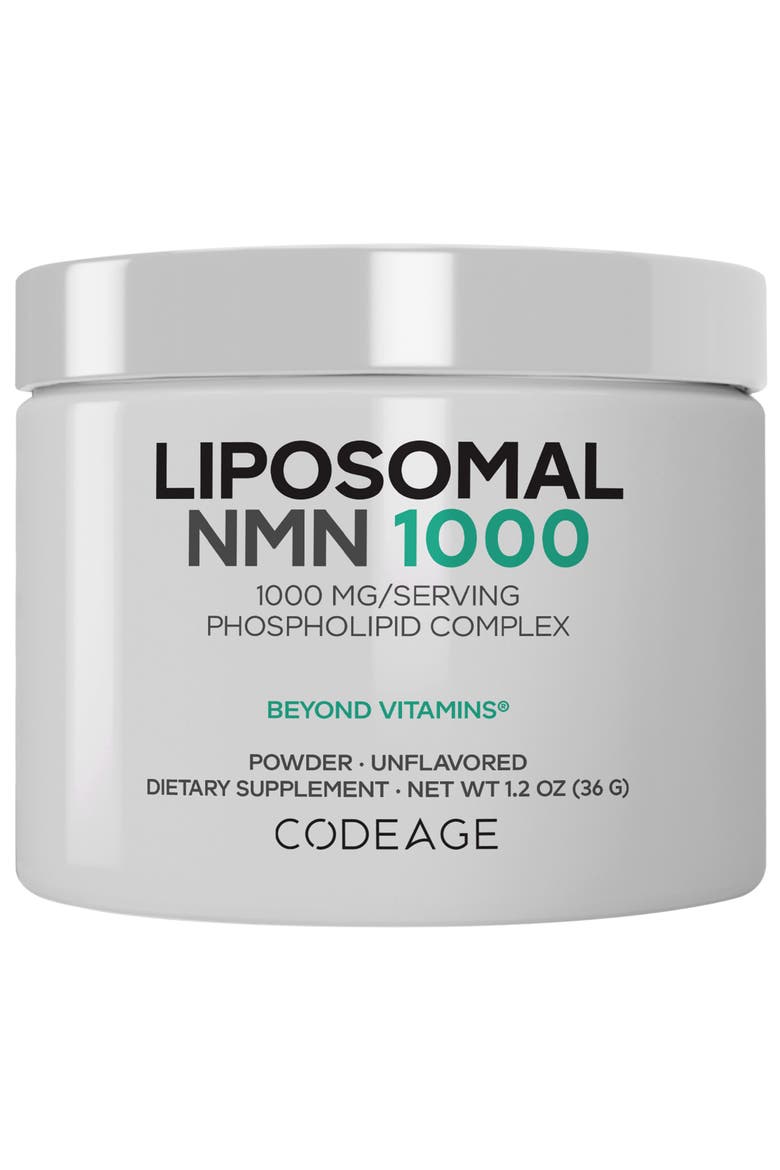 Liposomal NMN 1000mg Powder, Nicotinamide Mononucleotide, Main, color, White