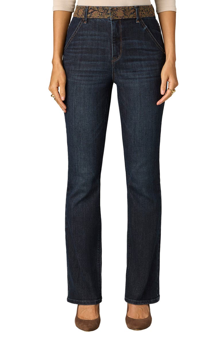 High Waist Baby Bootcut Jeans, Main, color, INDIGO ARTISANAL