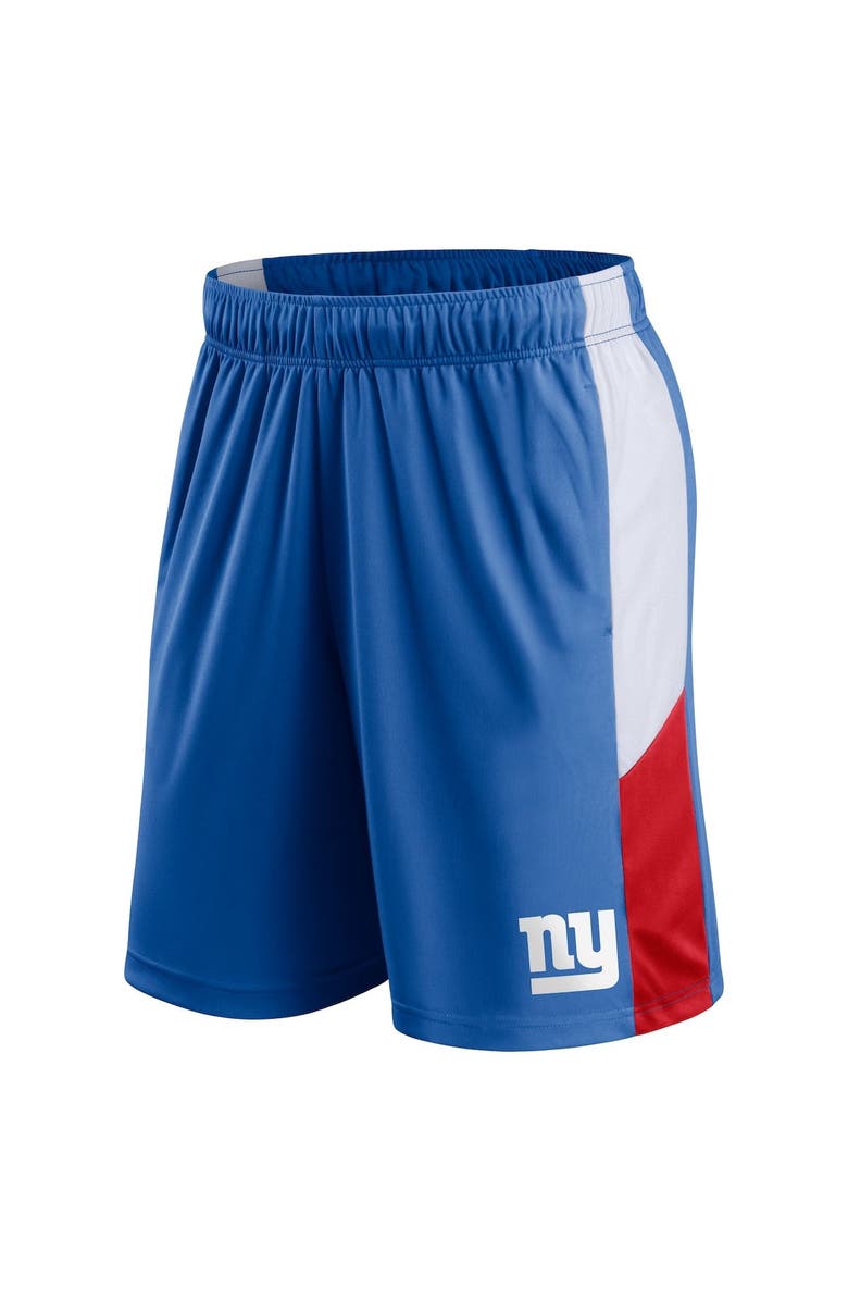 FANATICS Men's Fanatics Branded Royal New York Giants Prep Colorblock Shorts, Alternate, color,