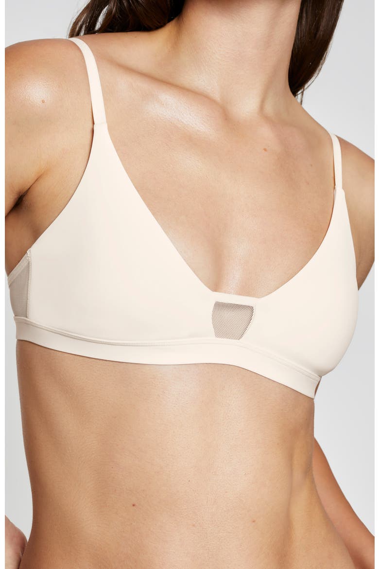 Limitless Wirefree Scoop Bra, Main, color, Ecru