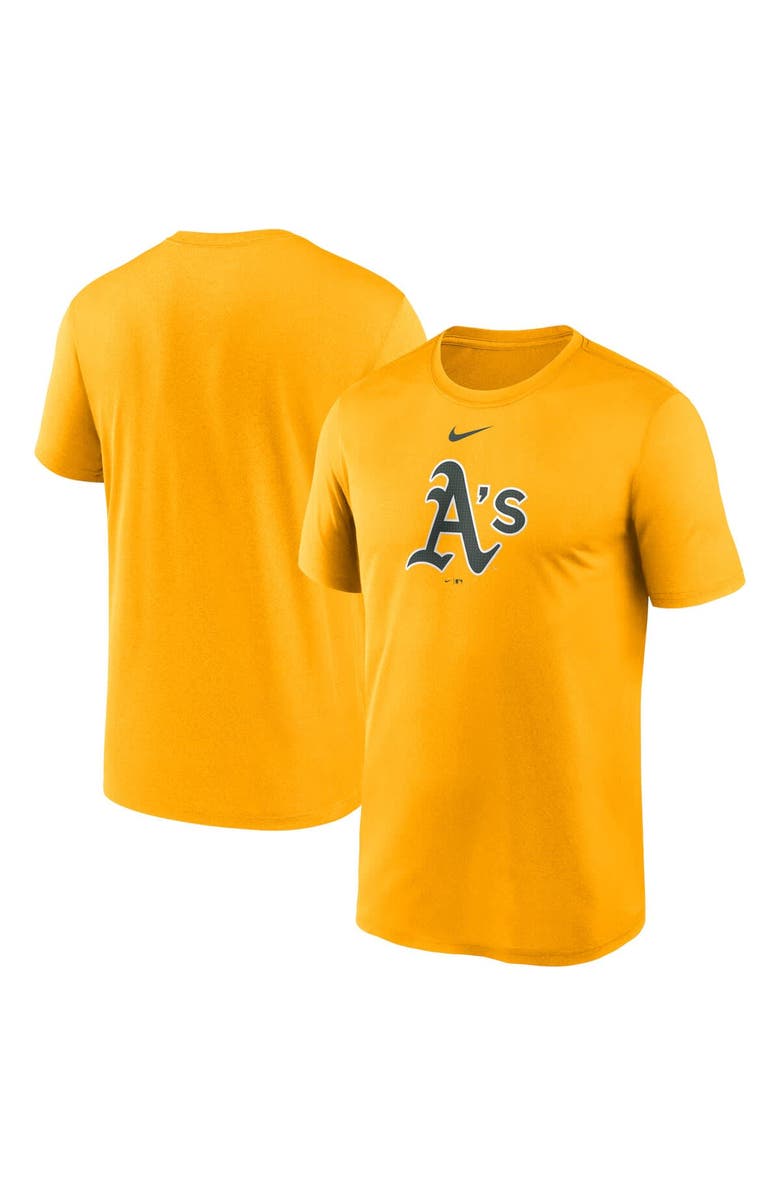 Nike Men's Nike  Gold Athletics Legend Fuse Large Logo Dri-FIT T-Shirt, Main, color, Gold