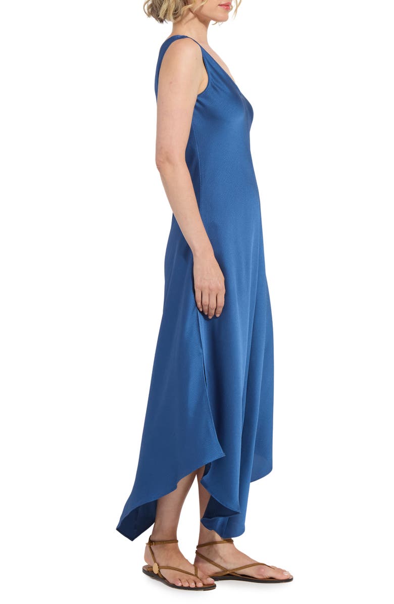 Lysse Sakura Satin Handkerchief Maxi Dress, Alternate, color,