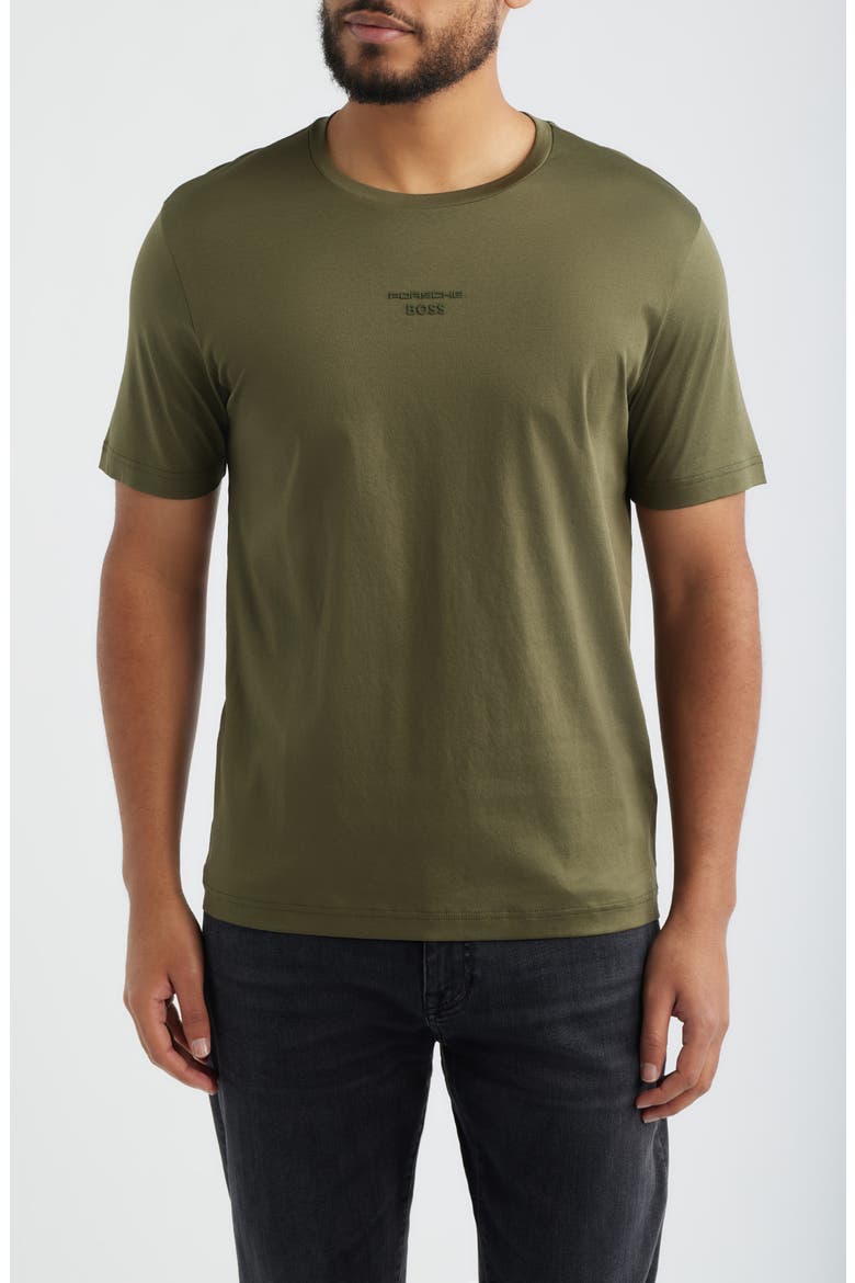 Porsche Spirit 70 Cotton T-Shirt, Main, color, OPEN GREEN