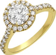 Bony Levy Pavé Diamond & Cubic Zirconia Engagement Ring Setting (Nordstrom Exclusive)