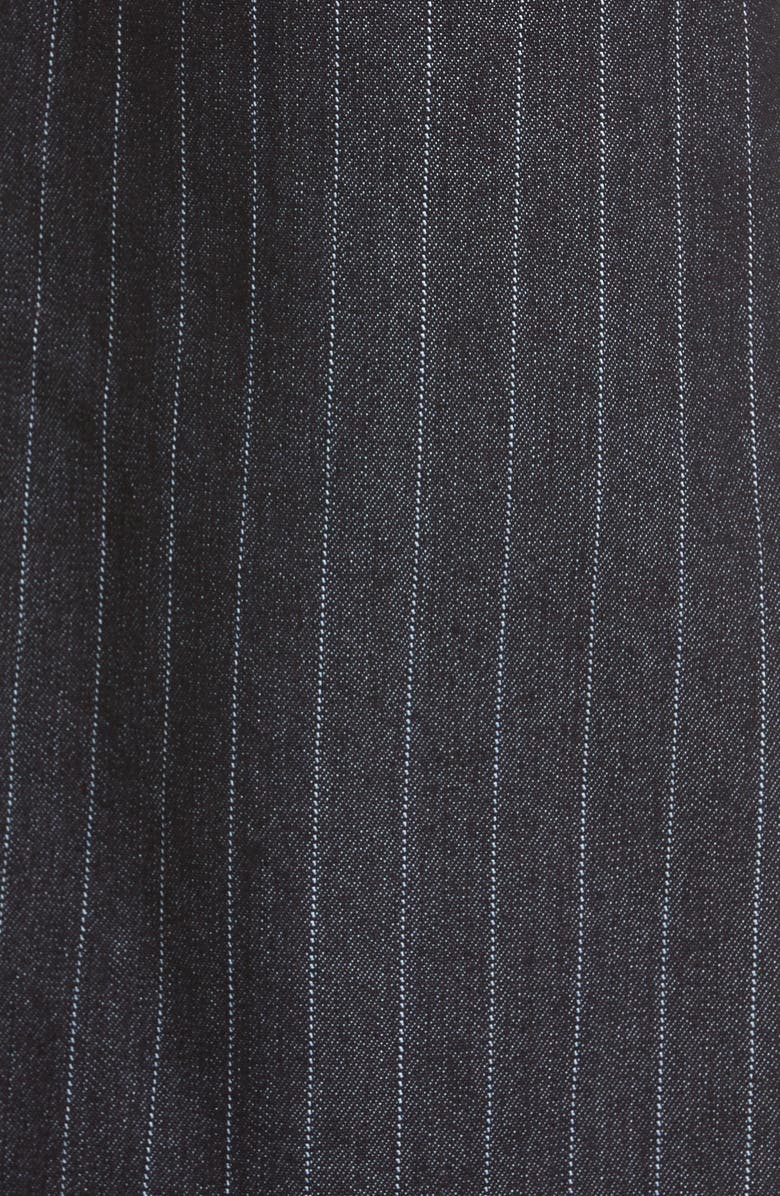 CAFE FORGOT x ZACHARIAH Triad Pinstripe Raw Edge Cotton Blend Skirt Pants, Alternate, color, 