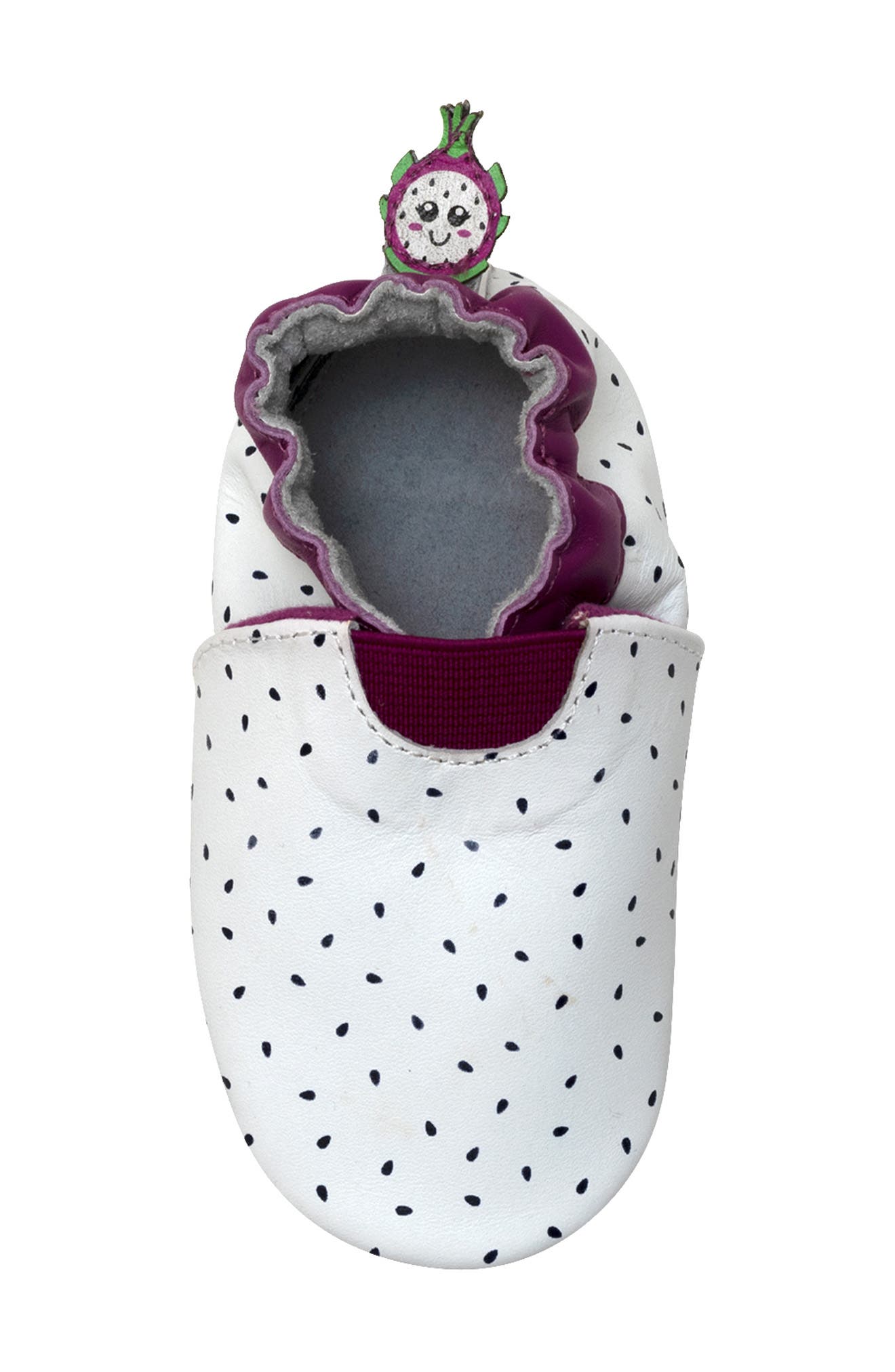 Robeez<sup>®</sup> Dragon Fruit Crib Shoe, Alternate, color, 