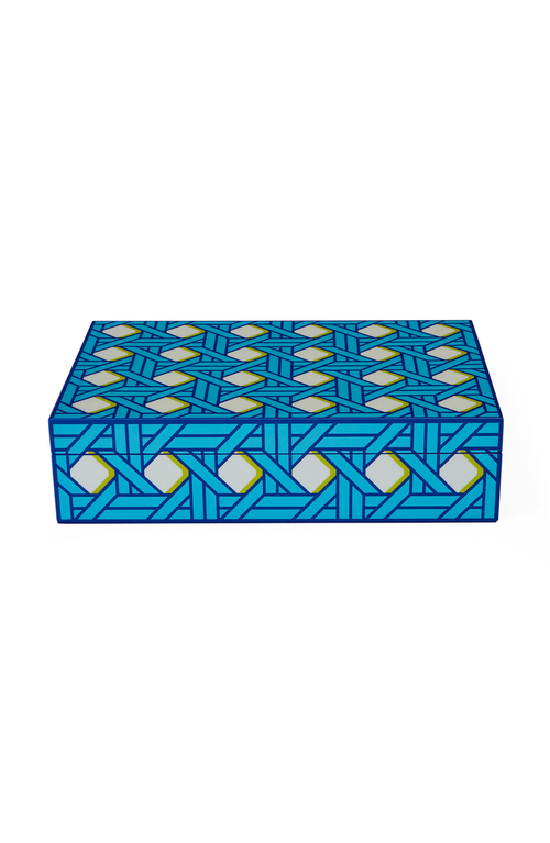 Jonathan Adler Large Lacquer Box In Basketweave