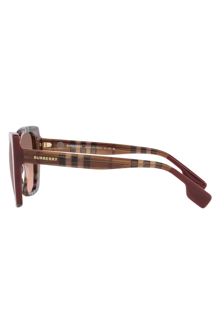 Meryl 54mm Gradient Cat Eye Sunglasses, Alternate, color, BORDEAUX