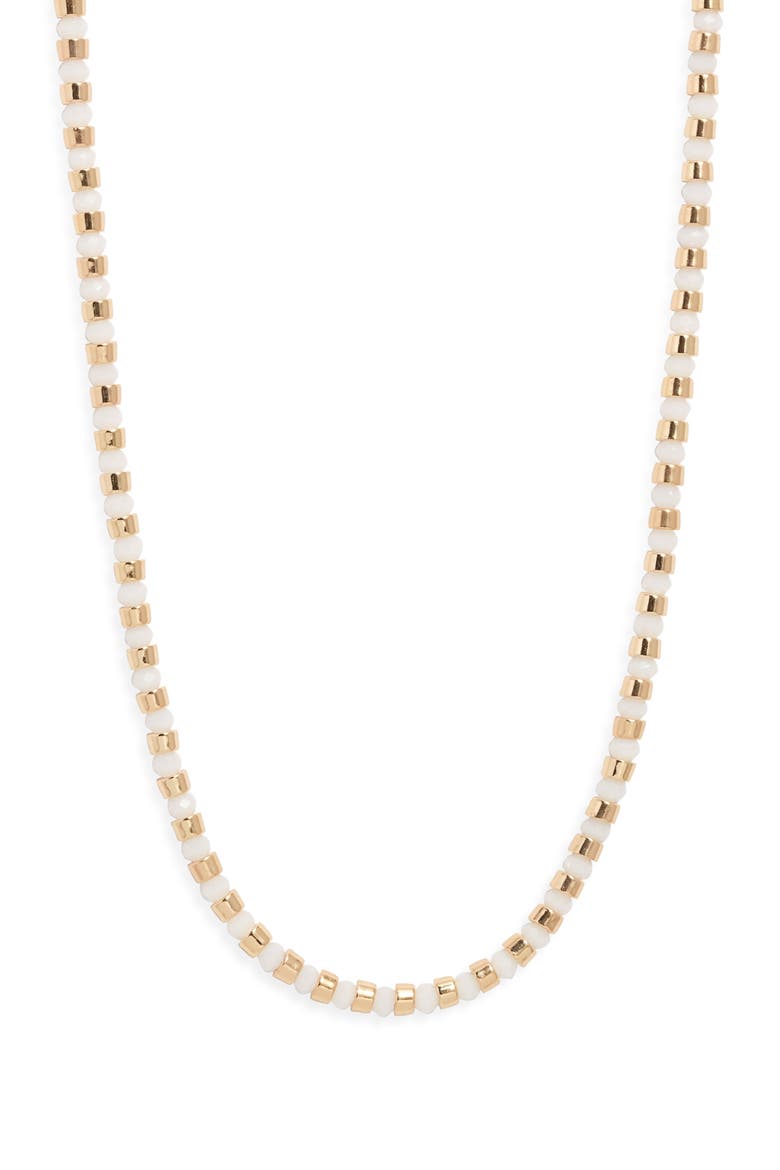 Beaded Convertible Bracelet, Alternate, color, WHITE- GOLD