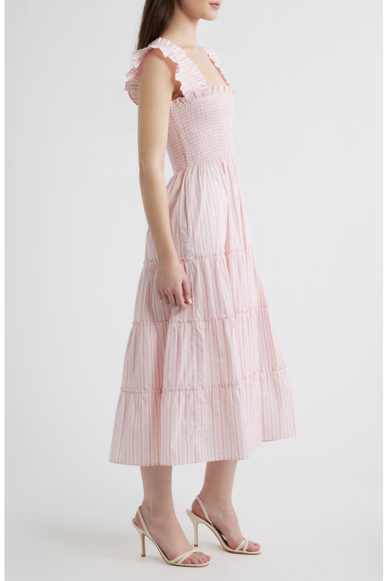 The Ellie Nap Midi Dress, Alternate, color, VARIEGATED STRIPE PINK