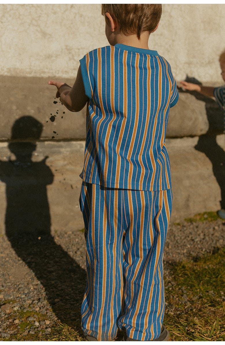 Winnie + Crew Jensen Set, Alternate, color, Vallarta Blue Vertical Stripe