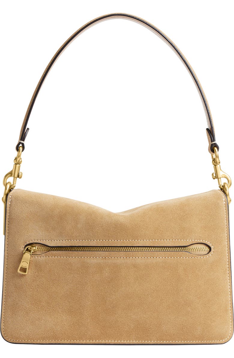 COACH Chain Tabby Suede Shoulder Bag, Alternate, color,