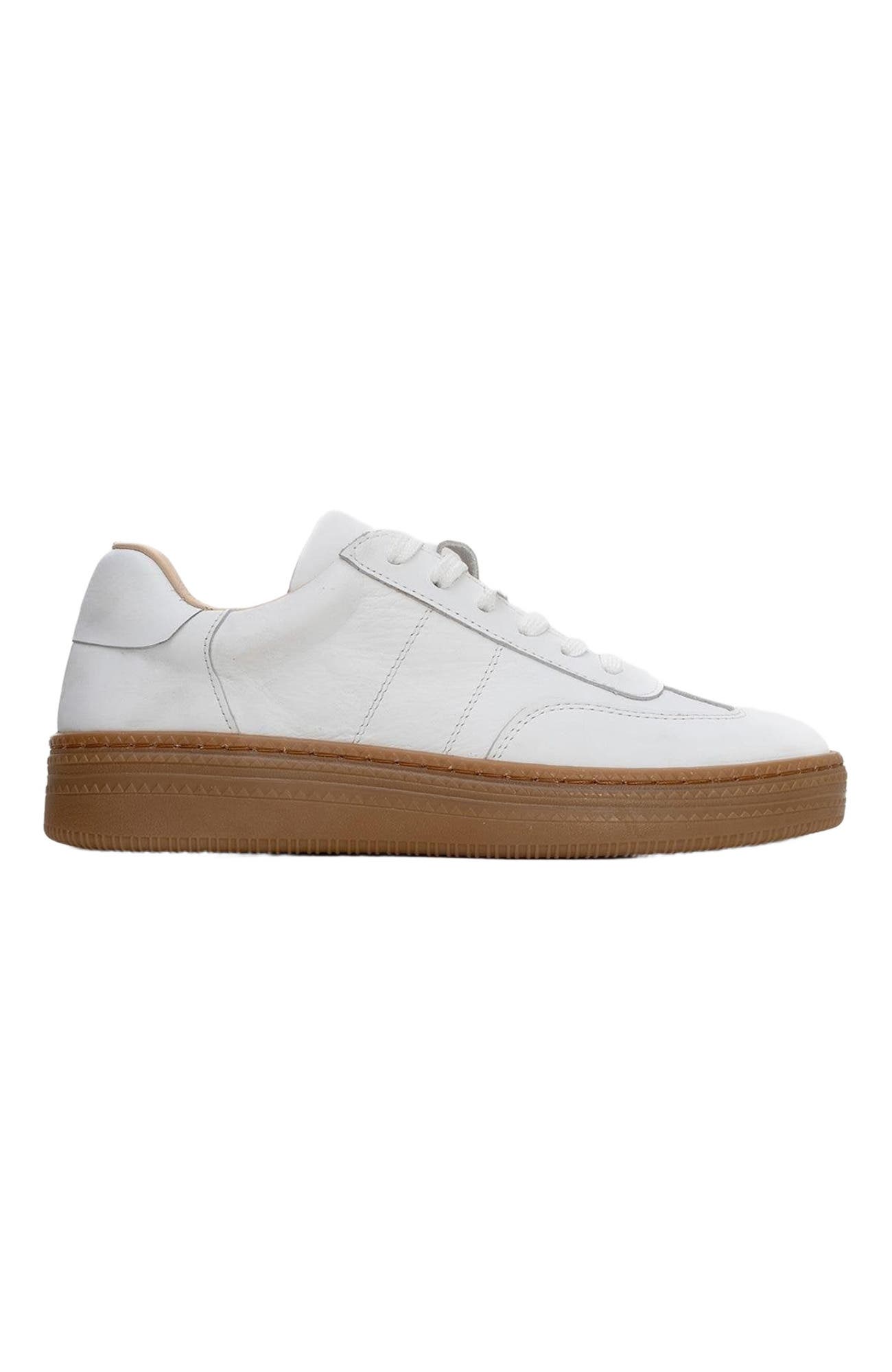Forever & Always Shoes Fyore Leather Sneakers, Alternate, color, White Leather