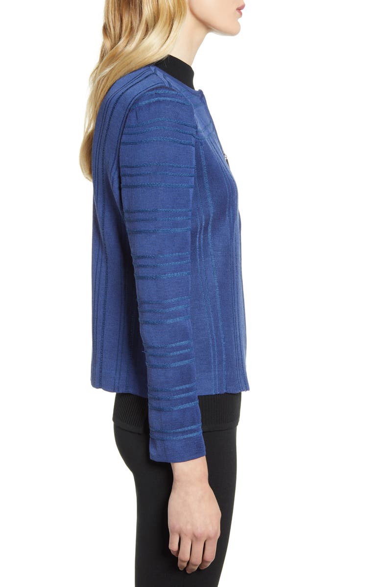 Ming Wang Front Zip Pullover, Alternate, color, 