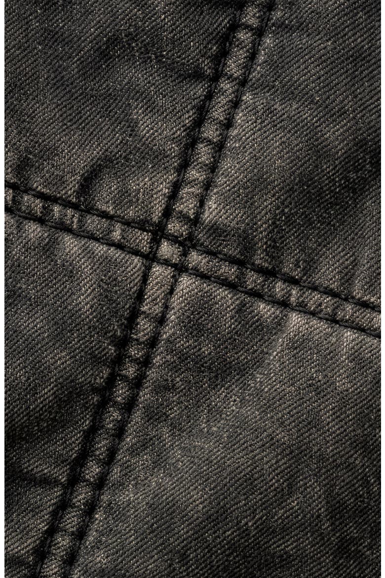 Quilted Fleece Long Sleeve Jacket, Alternate, color, Charcoal Grey