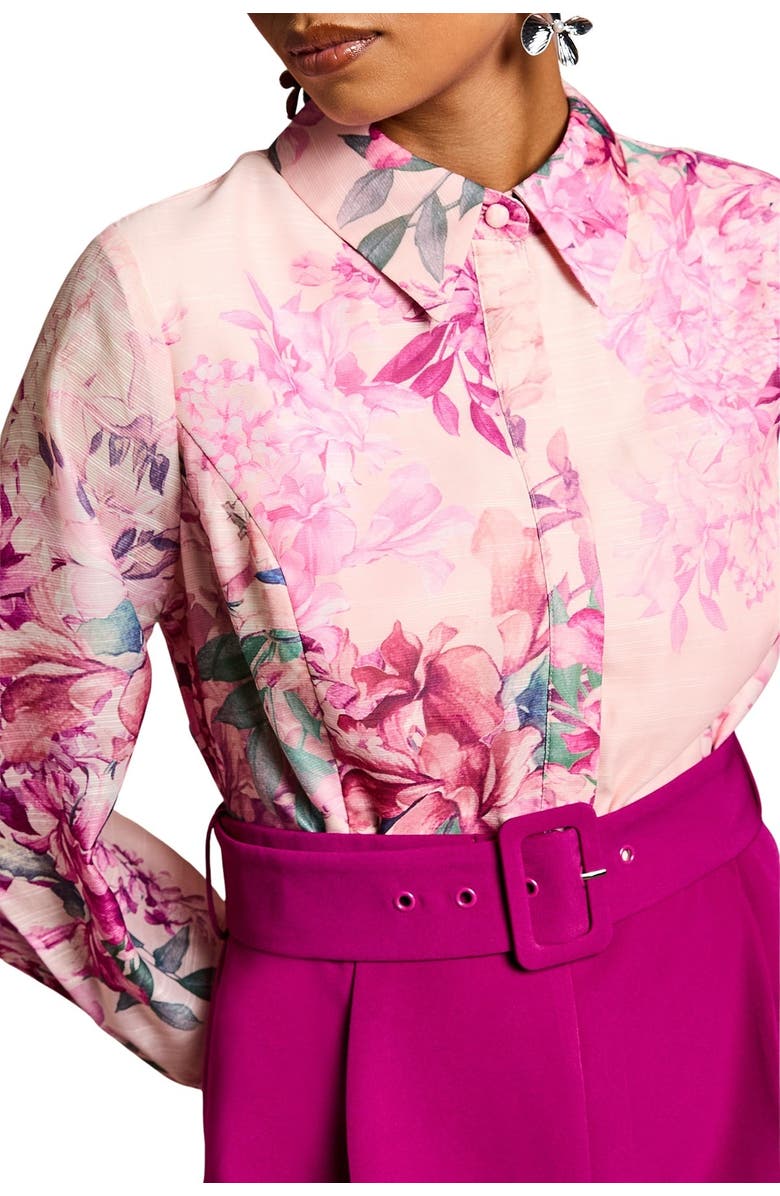 Coast Petite Wide Leg Jumpsuit, Alternate, color, Plum