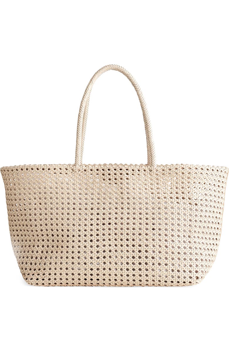 Madewell The Handwoven Cane Tote, Main, color, Alabaster