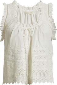 DÔEN Toussine Sleeveless Eyelet Top