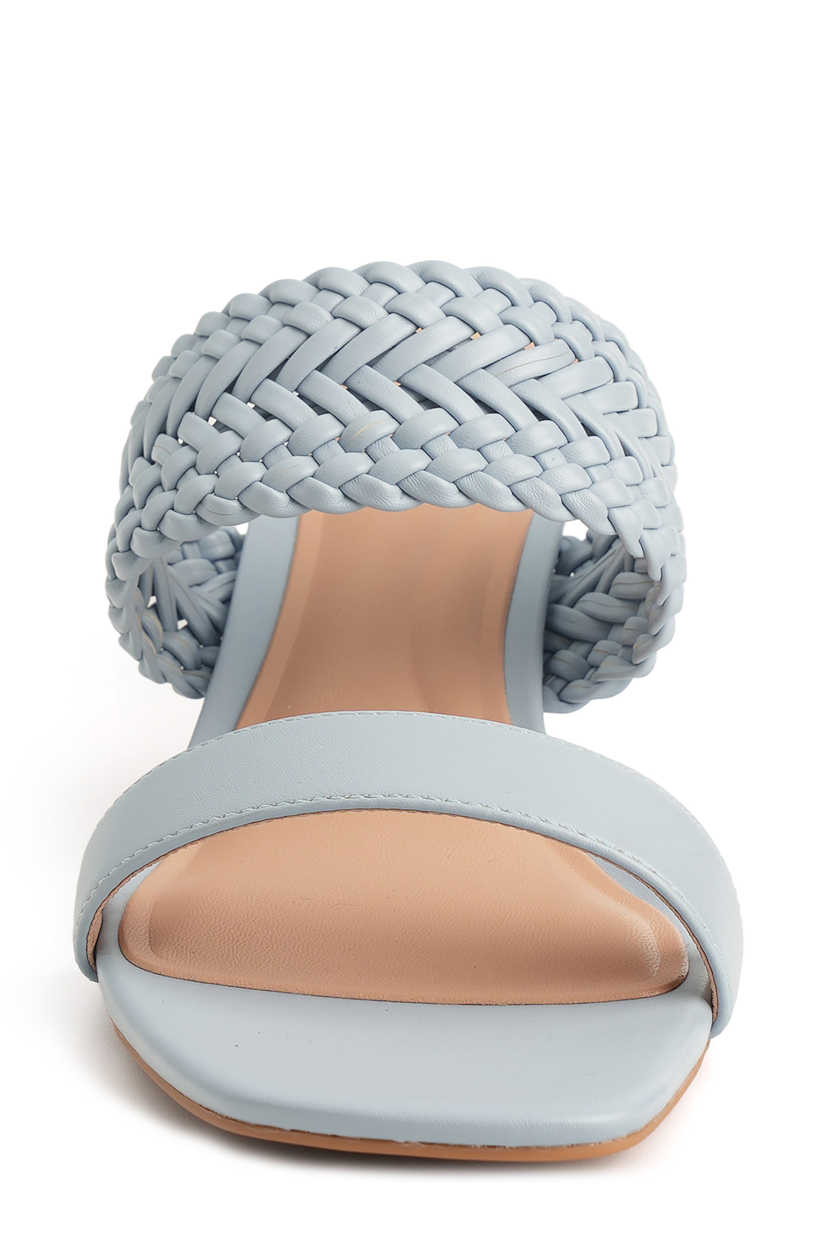 Gretchen Kitten Heel Slide Sandal, Alternate, color, BLUE