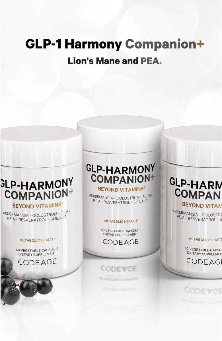 Codeage GLP-Harmony Companion Supplement -GLP-1 Agonist Support, Alternate, color, 