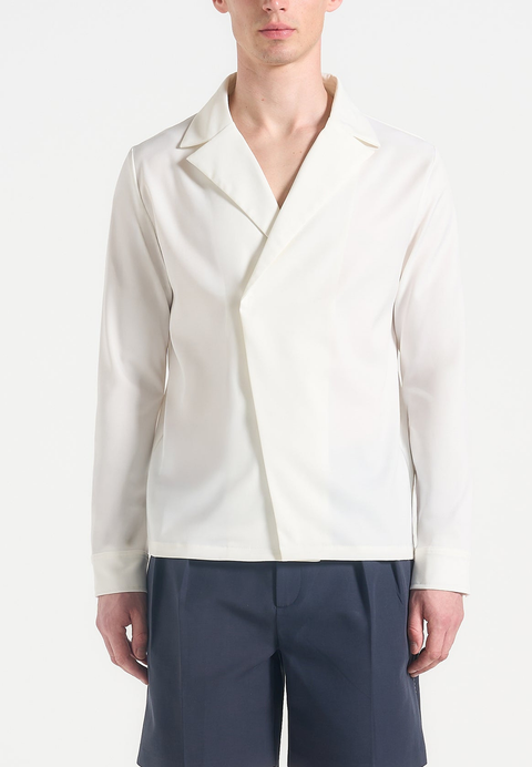 Alban Satin Double Breasted Shirt