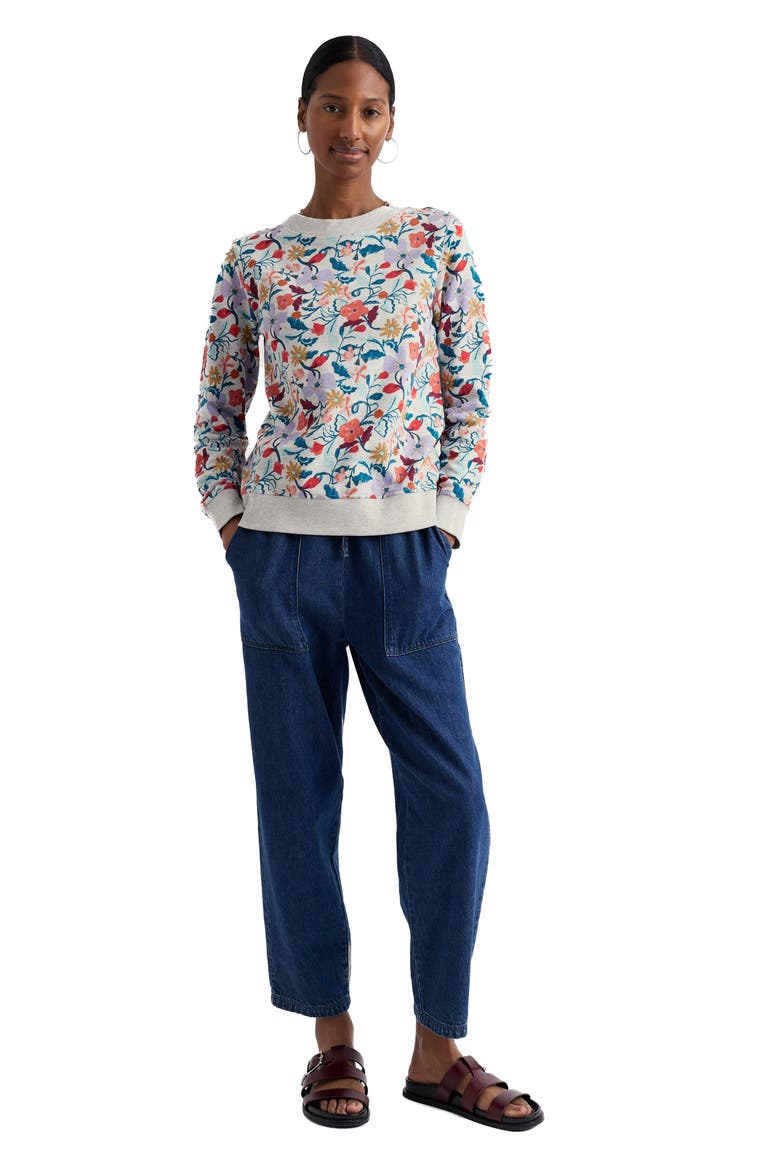 Bright Wave Organic Cotton Sweatshirt, Alternate, color, WINDING MEADOW MIX