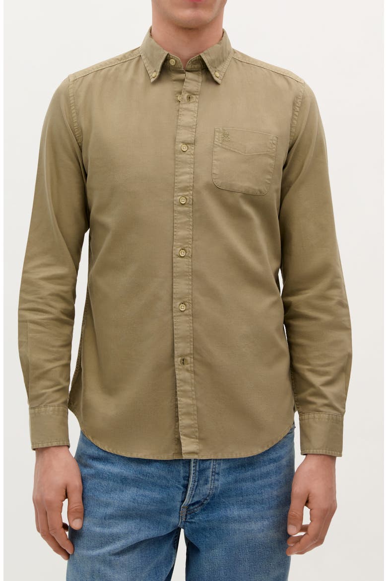 Beach Oxford Bd Shirt, Main, color, Khaki