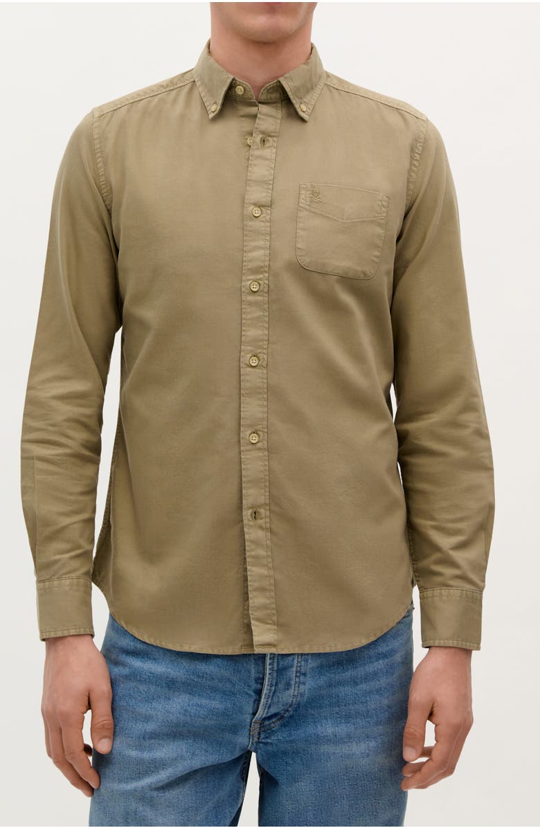 Scalpers Beach Oxford Bd Shirt, Main, color, Khaki