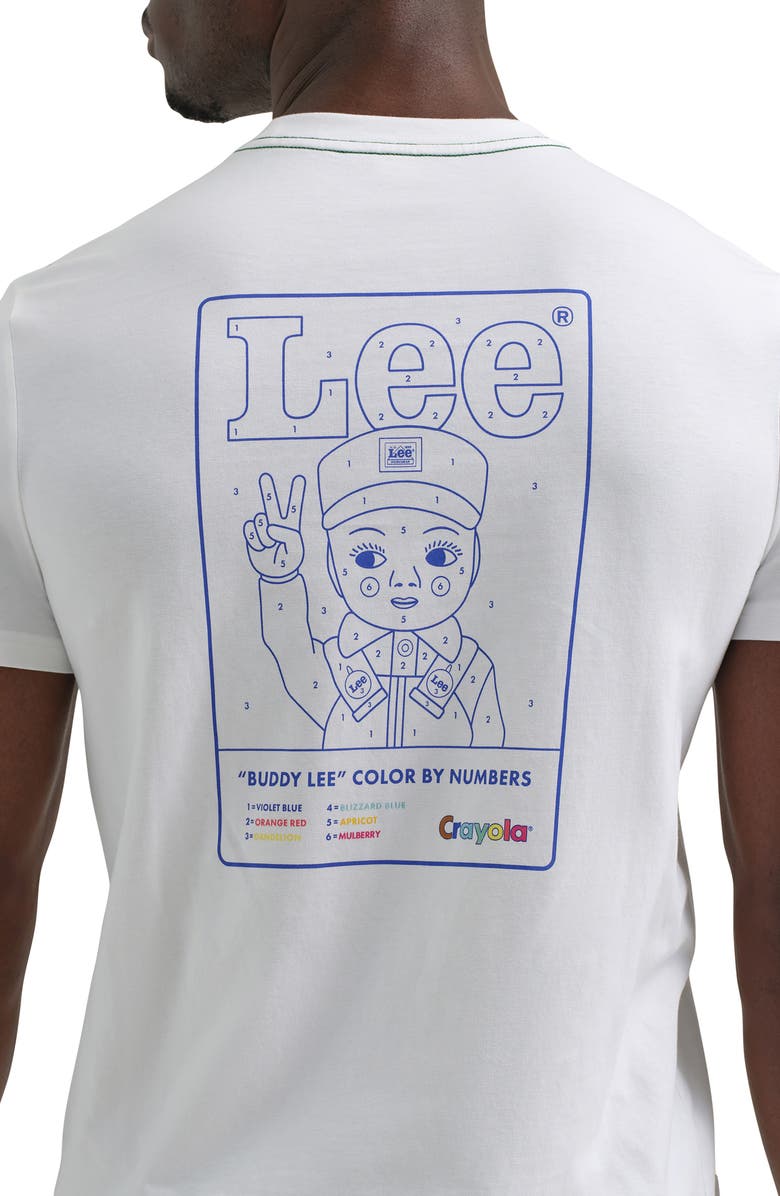 Lee x Crayola Buddy Graphic T-Shirt, Alternate, color, Bright White