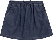 Walking on Sunshine Kids' Chambray Elastic Waist Skirt