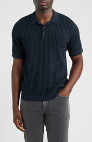 rag & bone Harvey Rib Polo Sweater