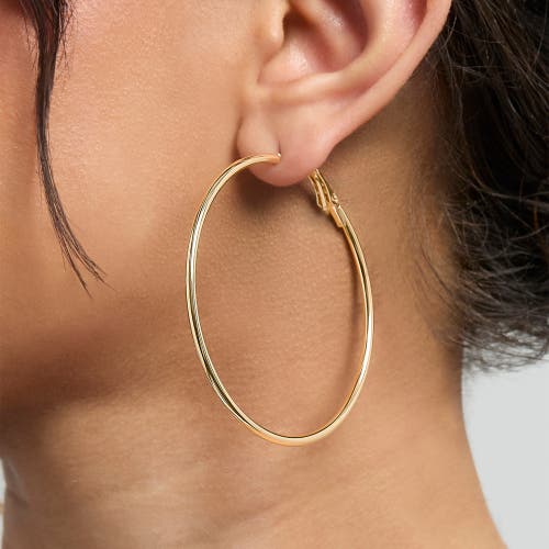 Jessica Simpson 3-piece Hoop And Chain Hoop Earring Set In Gold