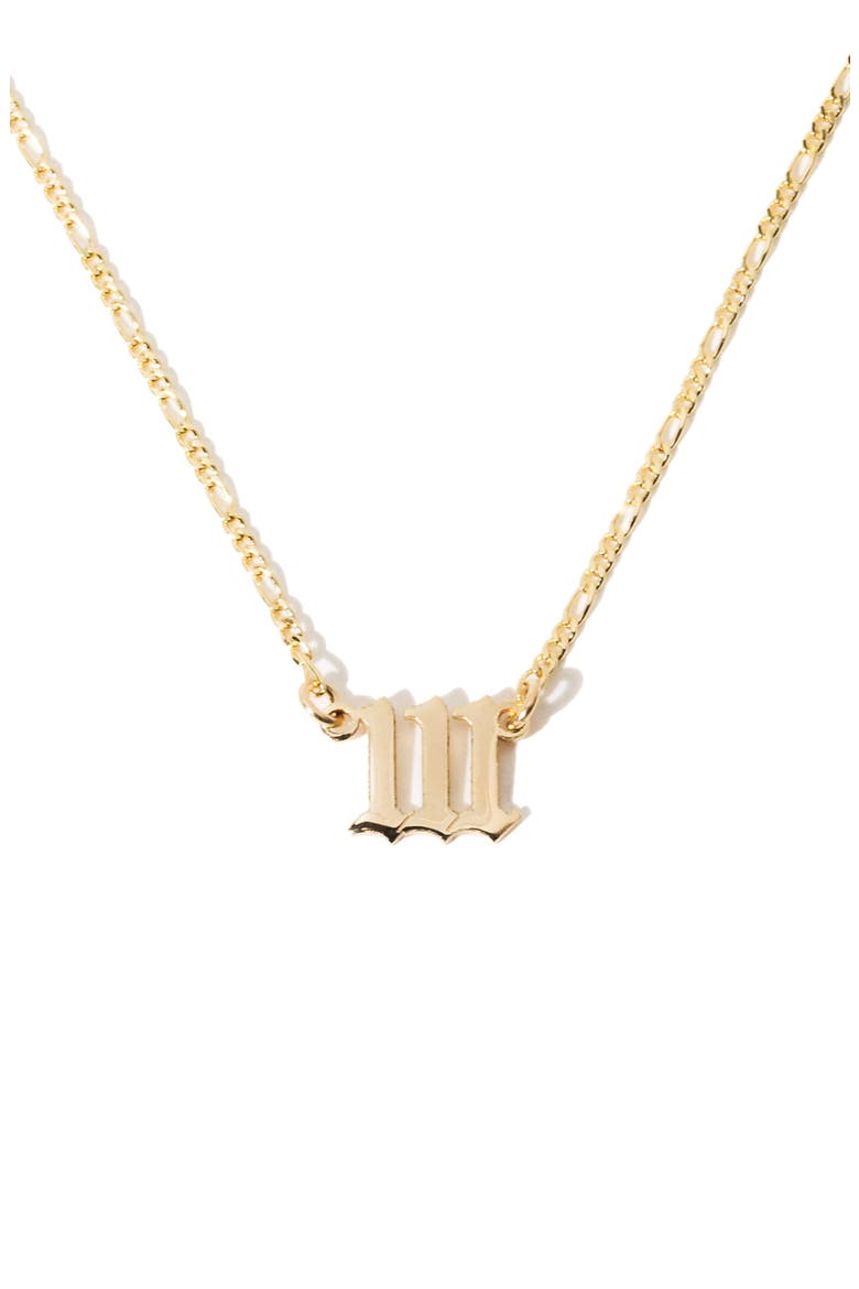 Angel Energy Pendant Necklace, Main, color, GOLD - 1