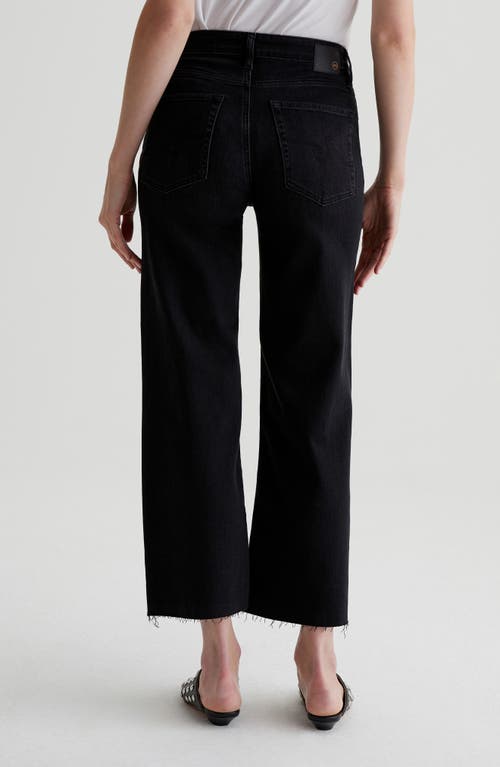 Ag Saige Raw Hem Crop Wide Leg Jeans
