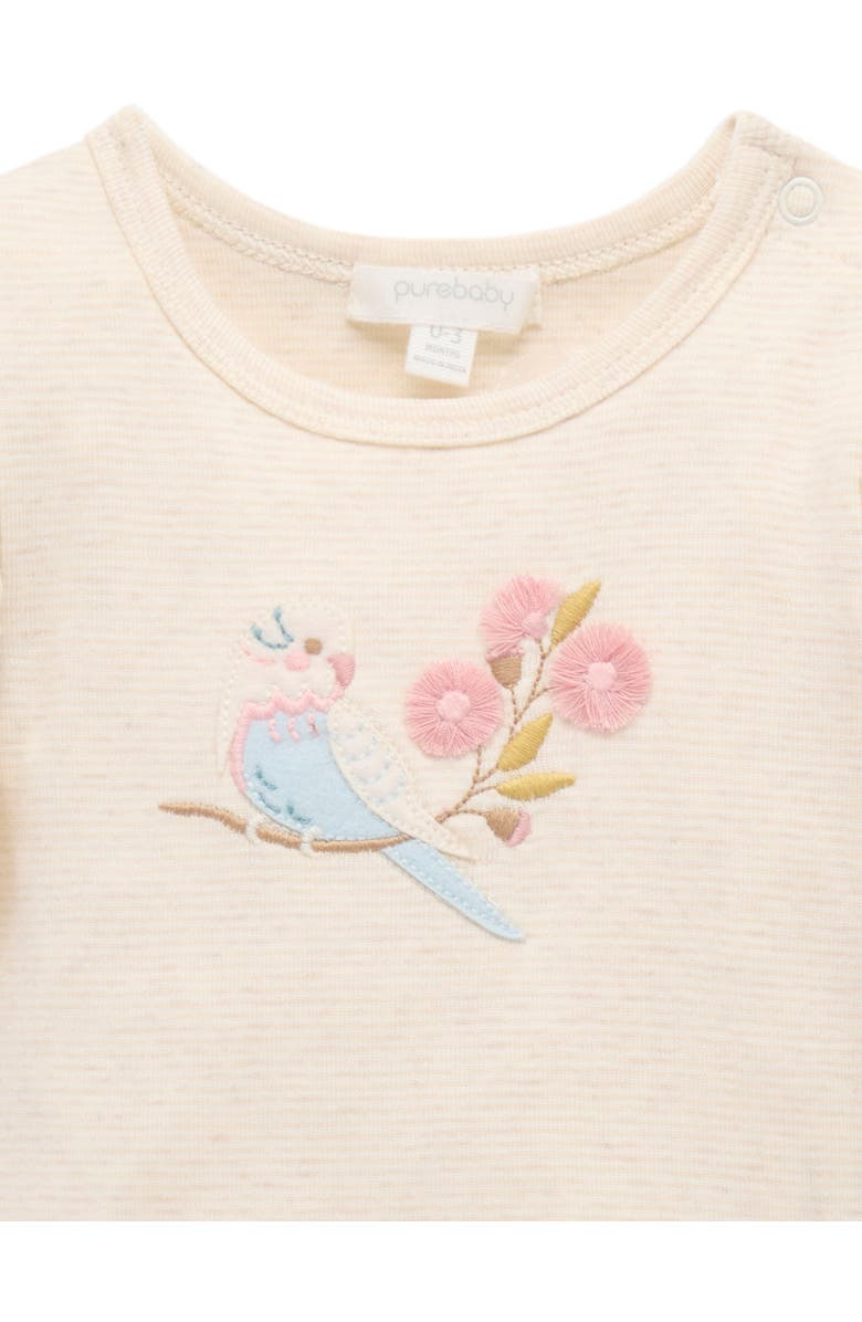 Purebaby 3 Piece Australiana Set with Headband, Alternate, color, Aviary Garden