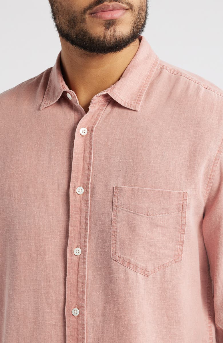 Rails Mykonos Linen Blend Button-Up Shirt, Alternate, color, 