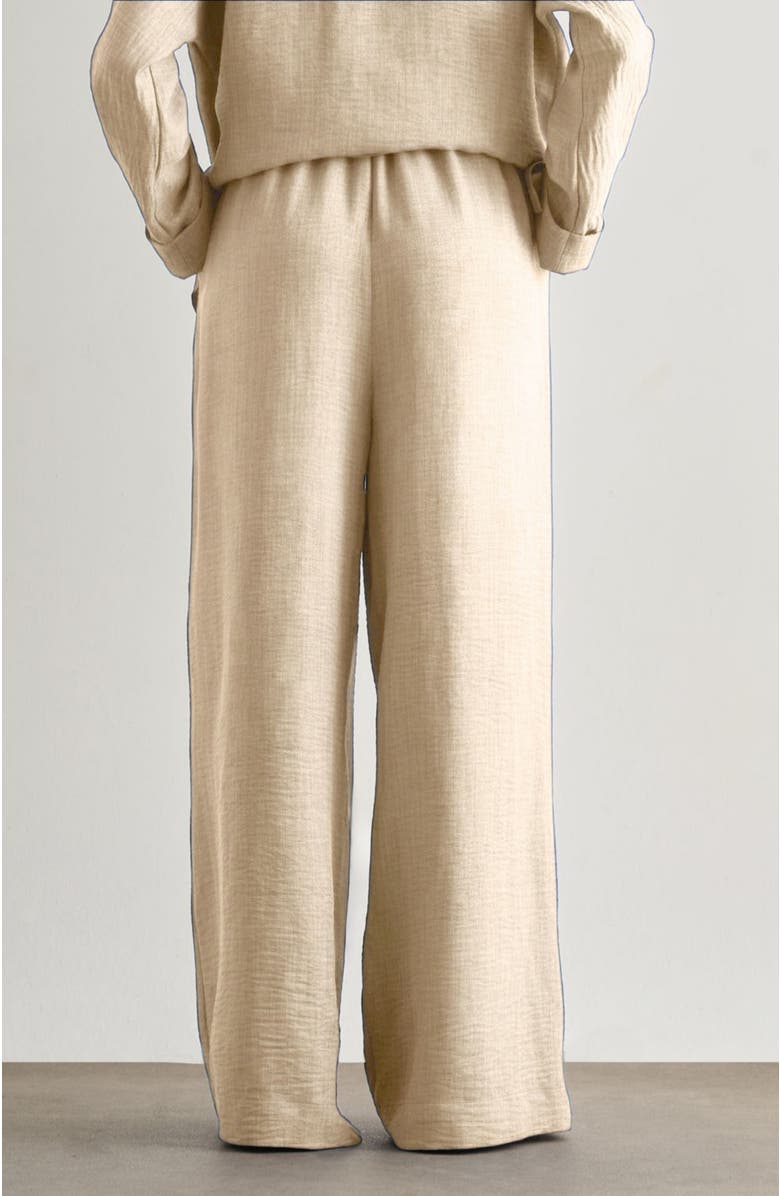 Mizalle Wide-Leg Pants, Alternate, color, Beige