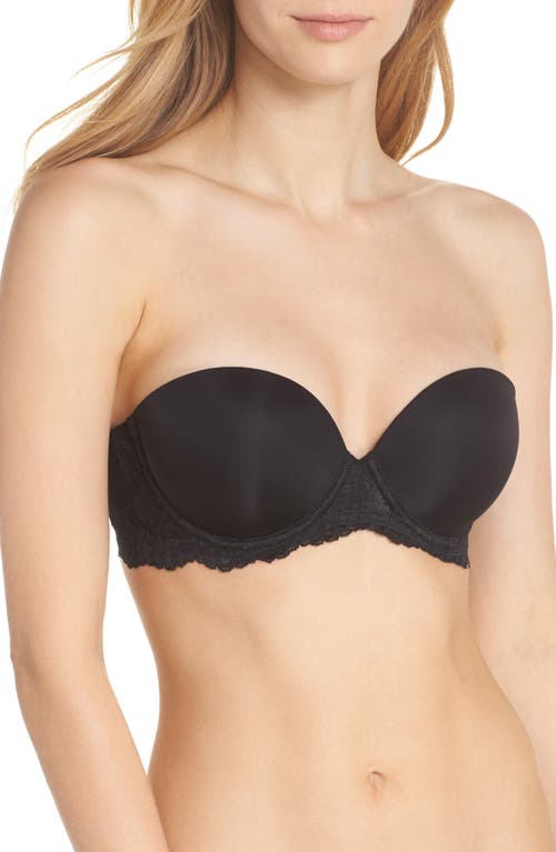 On Gossamer Beautifully Basic Strapless Underwire Bra in Black at Nordstrom, Size 36B