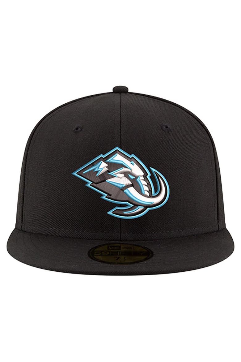 Men's New Era  Black Utah Mammoth Core 59FIFTY Fitted Hat, Alternate, color, Black