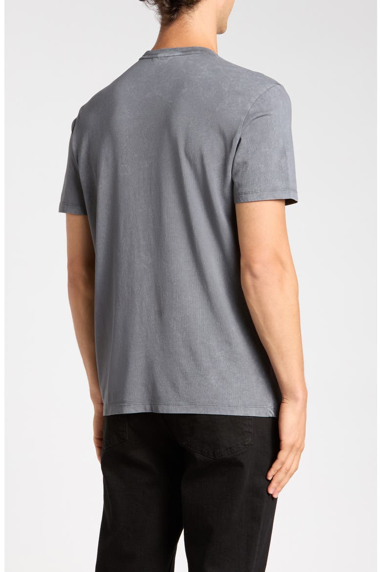 Garment Washed Chest Logo Tee, Alternate, color, GRAY PINSTRIPE