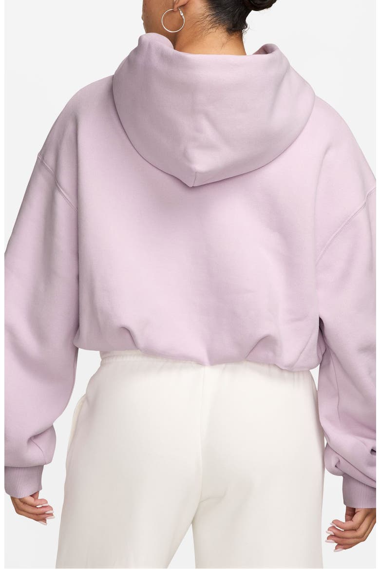 Sportswear Oversized Cropped Fleece Hoodie, Alternate, color, 583 BLELIL/ SAIL