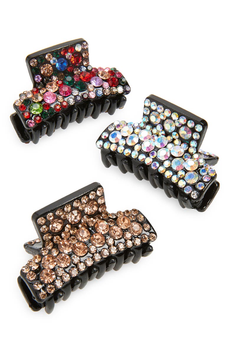 Tasha Assorted 3-Pack Claw Clips, Main, color,