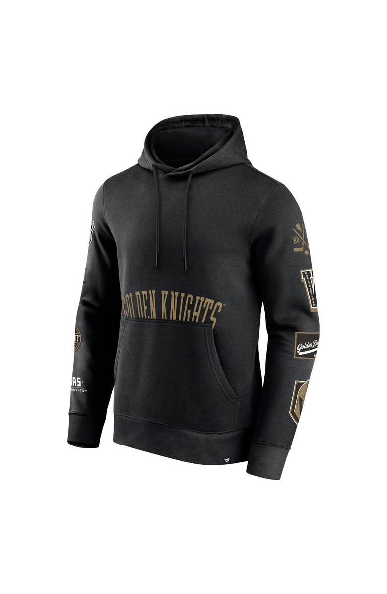 FANATICS Men's Fanatics Black Vegas Golden Knights Wild Winner Fleece Pullover Hoodie, Alternate, color, Black