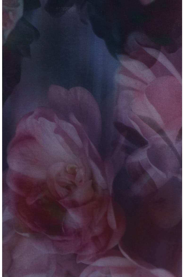 Floral Organza Button-Up Gown, Alternate, color, PINK MULTI