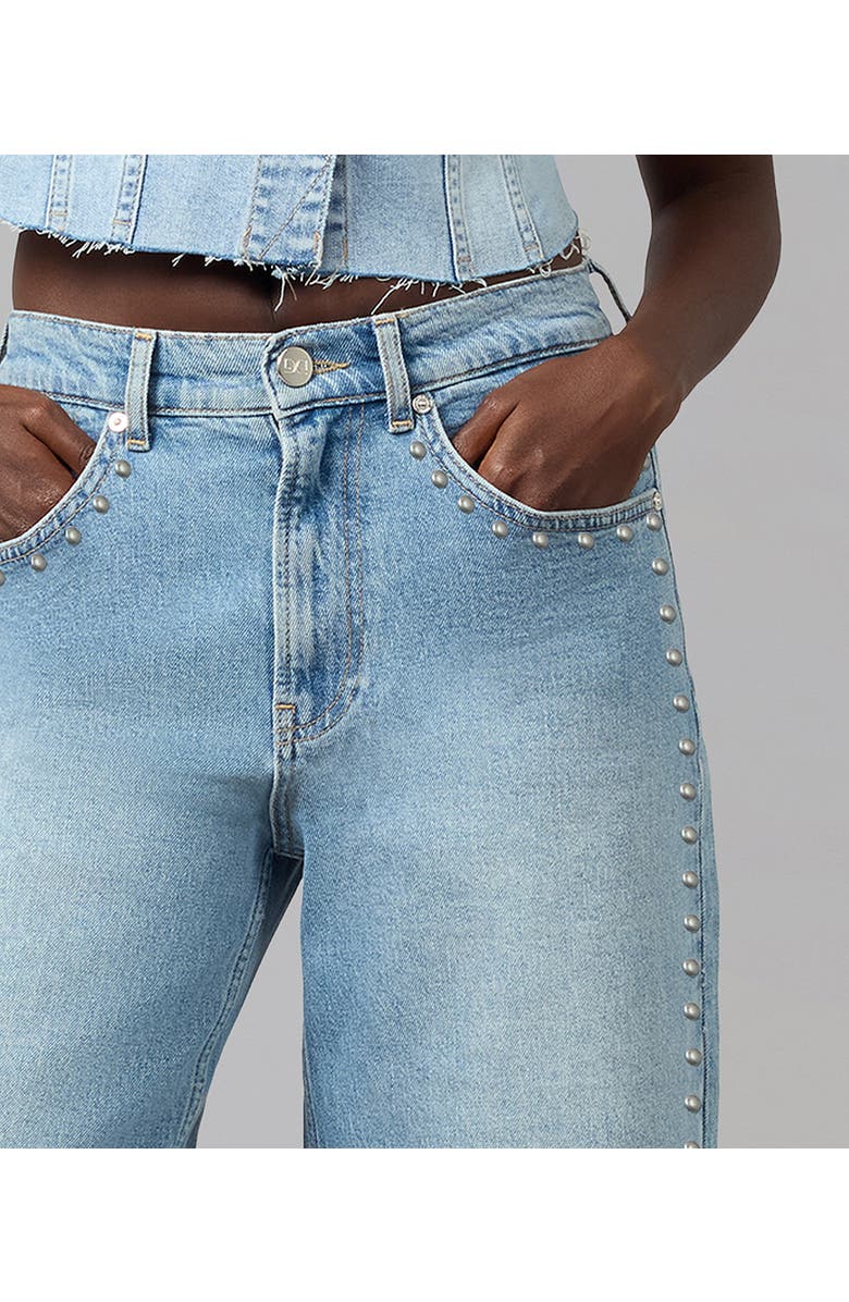 Lola Denim Milan Ultra High Rise Wide Leg Jeans, Alternate, color, Studden Whimsy Blue