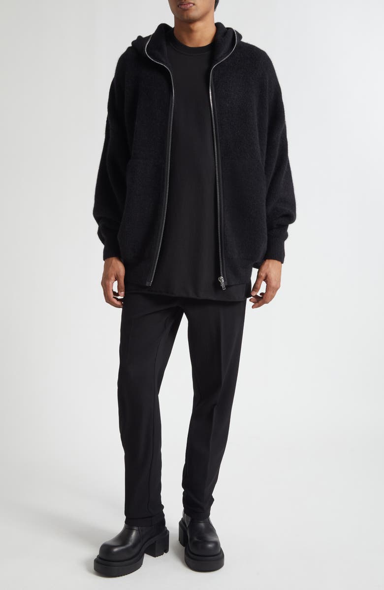 Rick Owens Gimp Hoodie, Alternate, color, Black